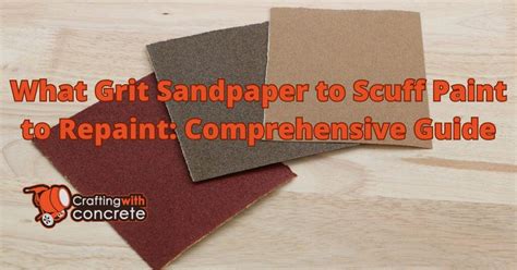 What Grit Sandpaper to Scuff Paint to Repaint